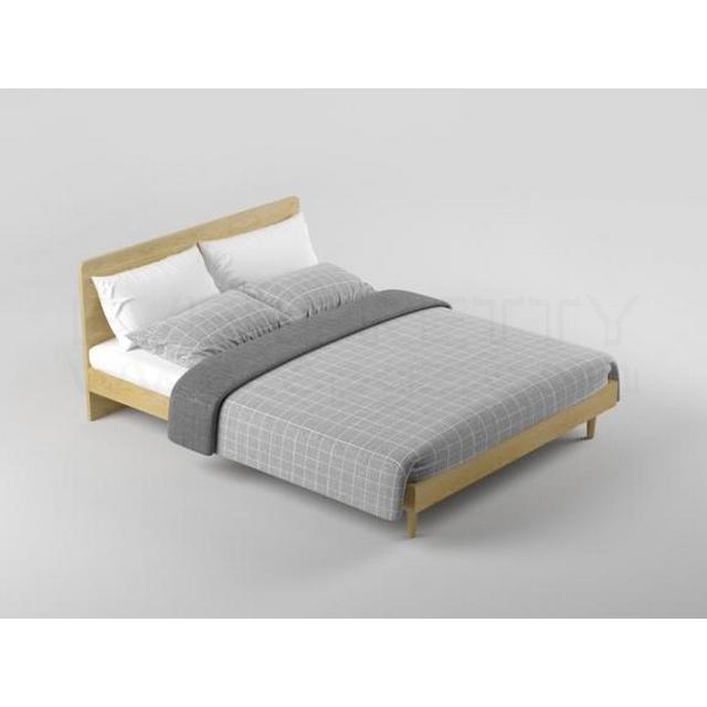 Nice factory  supplier cheap sale  hot sale bedroom  furniture big size double bed solid wood  frame bed for adults