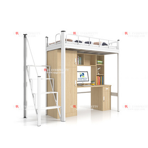 Hot Sale Dormitory Student Bunk Beds with Desk and Locker