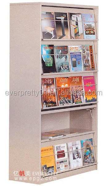 Library Furniture Steel Magazine Shelf & Rack for Book High Quality Book Shelf