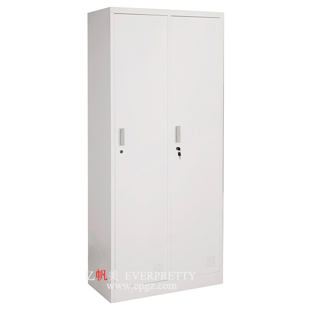 Office Furniture Heavy Duty Two-Door Sheet File Cabinet Storage with Lock and Keys Wardrobe with Label