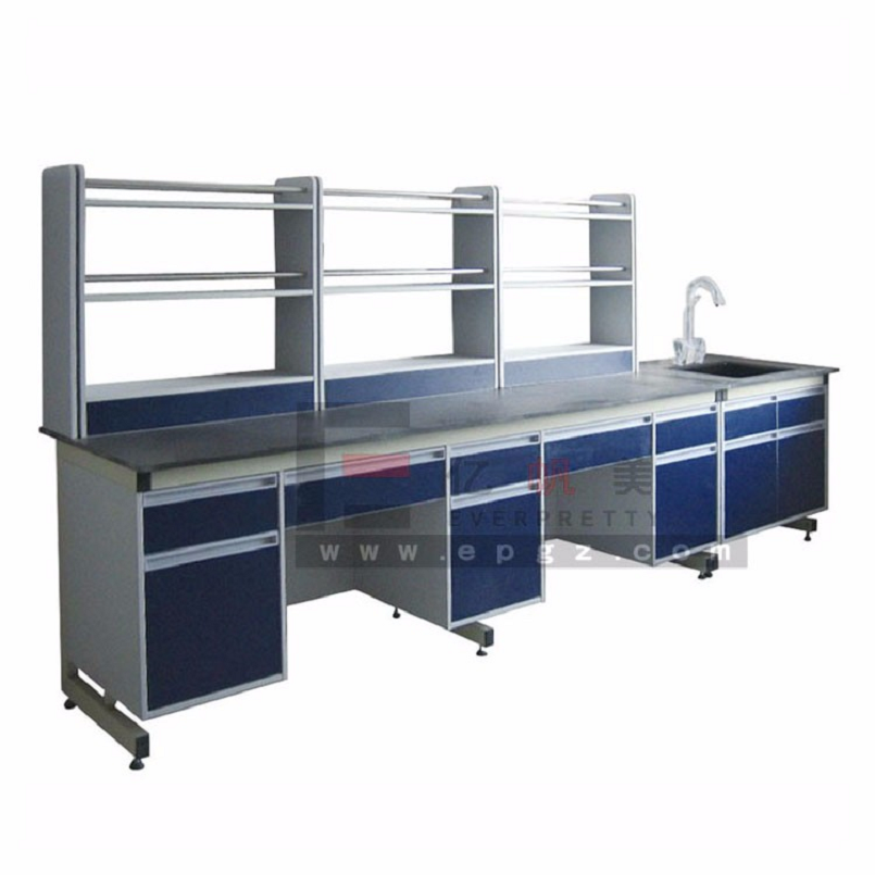 Factory Sale Lab Furniture Laboratory Tables Center Work Bench Lab Workstation Table with Cabinet