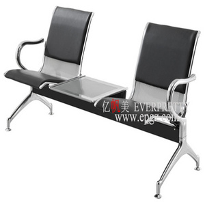 Metal Furniture 3 Seater PU Seat Hospital Waiting Room Chair