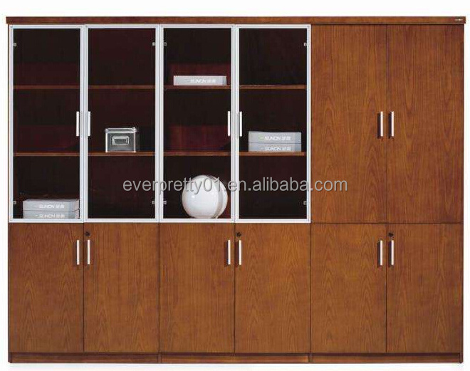 locking wood storage cabinets wood 5-drawers storage cabinet office glass wall cabinet