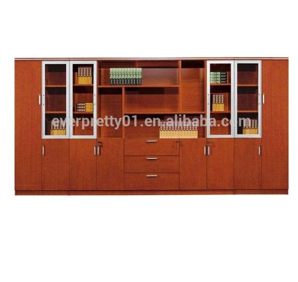 locking wood storage cabinets wood 5-drawers storage cabinet office glass wall cabinet