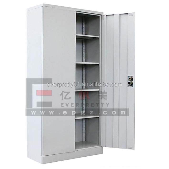 Office Furniture Heavy Duty Two-Door Sheet File Cabinet Storage with Lock and Keys Wardrobe with Label