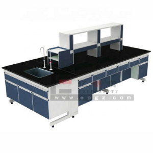 Factory Sale Lab Furniture Laboratory Tables Center Work Bench Lab Workstation Table with Cabinet