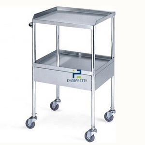 3 Layers Hospital Medical Trolley Cart with Mute Wheels 3 Layers Heavy Duty Trolley Book Cart For Hospital Used