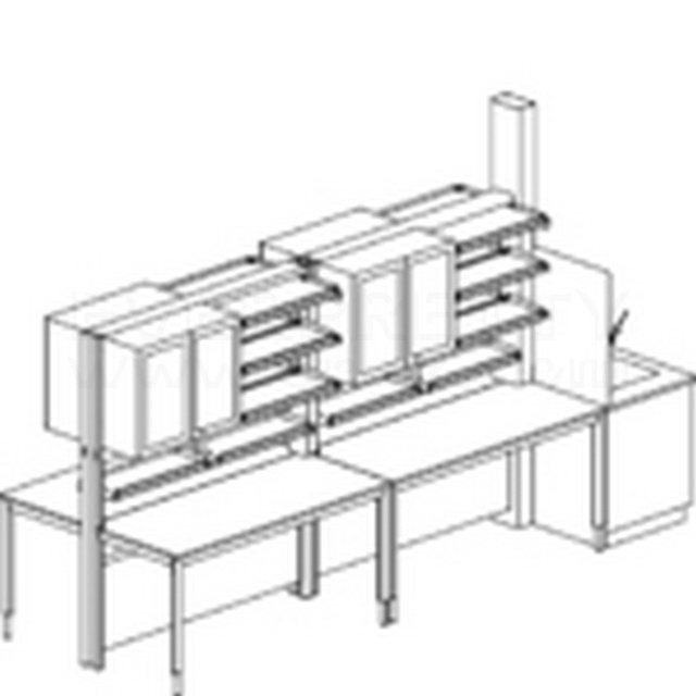 new biological science laboratory steel-wood frame casework island bench dental laboratory furniture