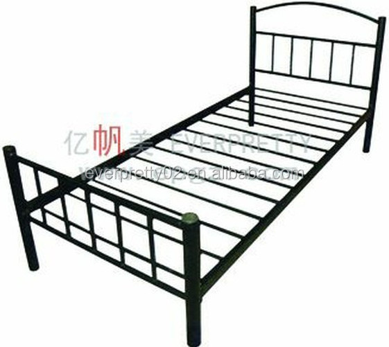 Office Staff Furniture School Dormitory Furniture Bed Single Stainless Steel King Bed Frame