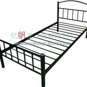 Office Staff Furniture School Dormitory Furniture Bed Single Stainless Steel King Bed Frame