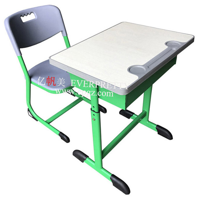 High School Furniture Classroom Chairs and Desks School Student Single Desk and Chair Set