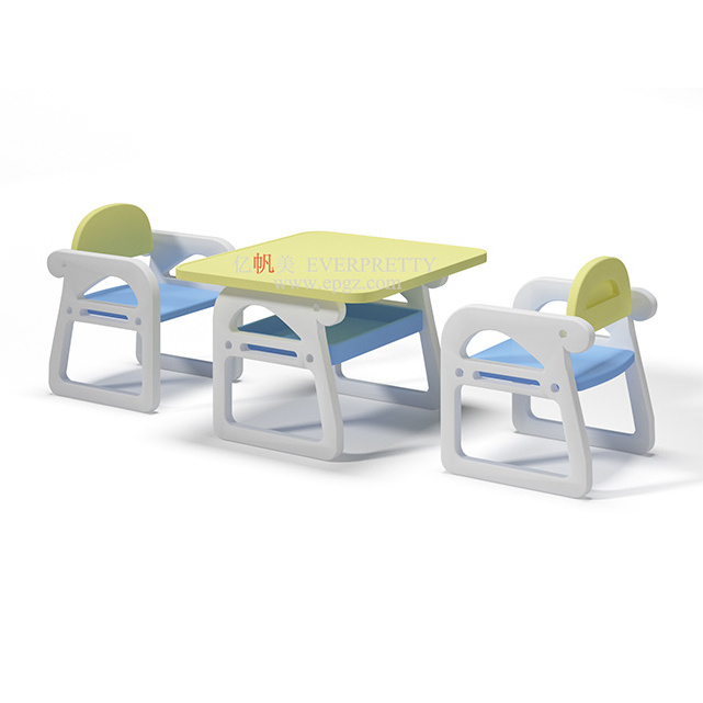 Hot Selling Kindergarten Classroom Furniture Student U Shape Design Kids Wooden Desk for Sale