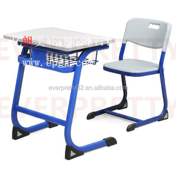 Cheap School Classroom Furniture Single Classroom Study Table and Chair for Sale