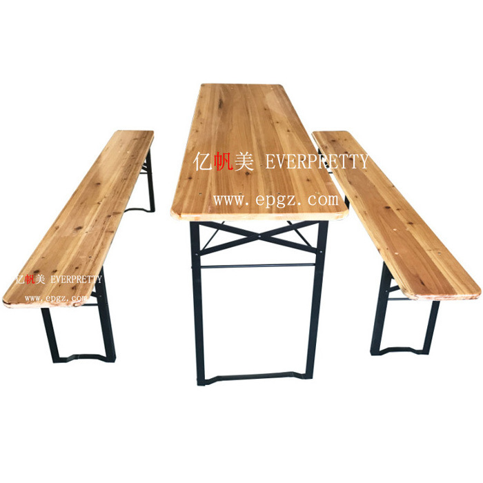 Restaurant Furniture School Canteen Rectangle Shape 4 Seaters Dining tables and Bench Chair Set