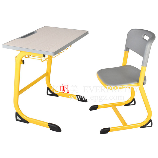 High School Furniture Classroom Chairs and Desks School Student Single Desk and Chair Set