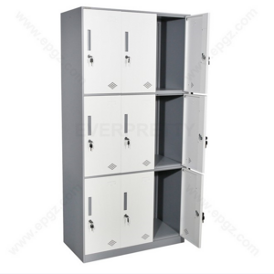 9 doors kids color worker/student steel wardrobe dormitory locker style storage cabinet School Locker Cabinet 6 Door Steel