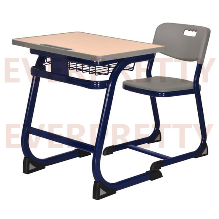 Cheap School Classroom Furniture Single Classroom Study Table and Chair for Sale