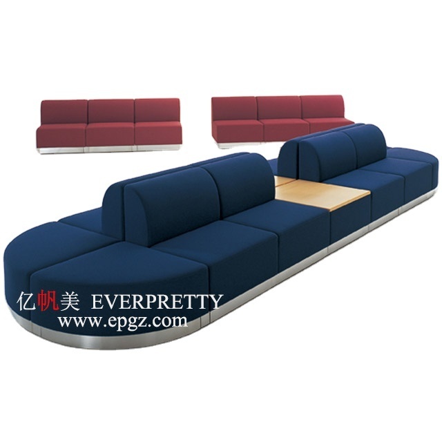 Hot Sale Modern Unfolding Office Furniture Durable Waiting Room One Seat Rest Area Comfortable Sofa