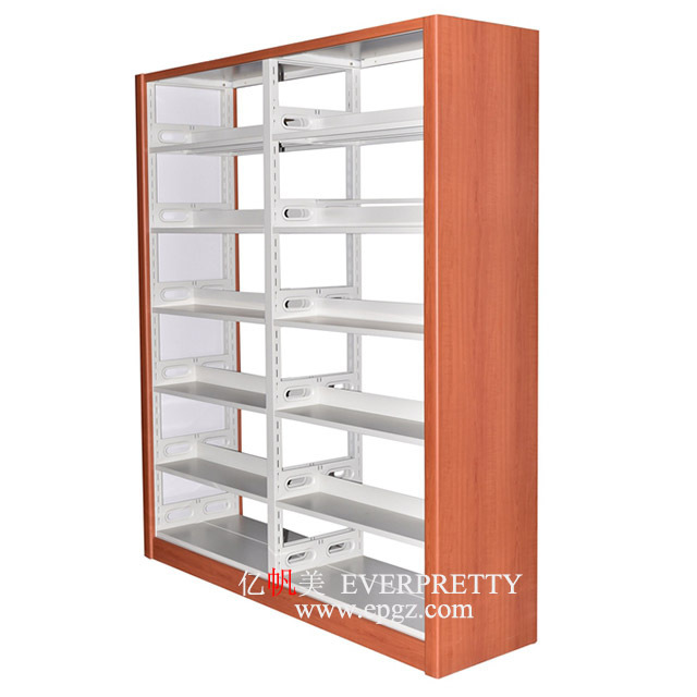 Cheap Library Furniture Double Side Steel Book Shelf for Library