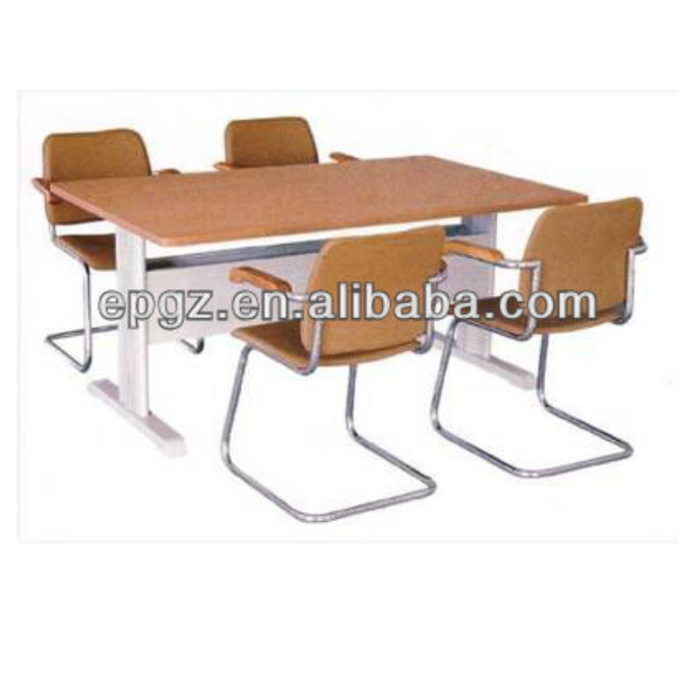 Modern 4-person Library Reading Table Chair for Library