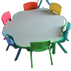 Modern Nursery School Furniture Round Table and Chair for Kids