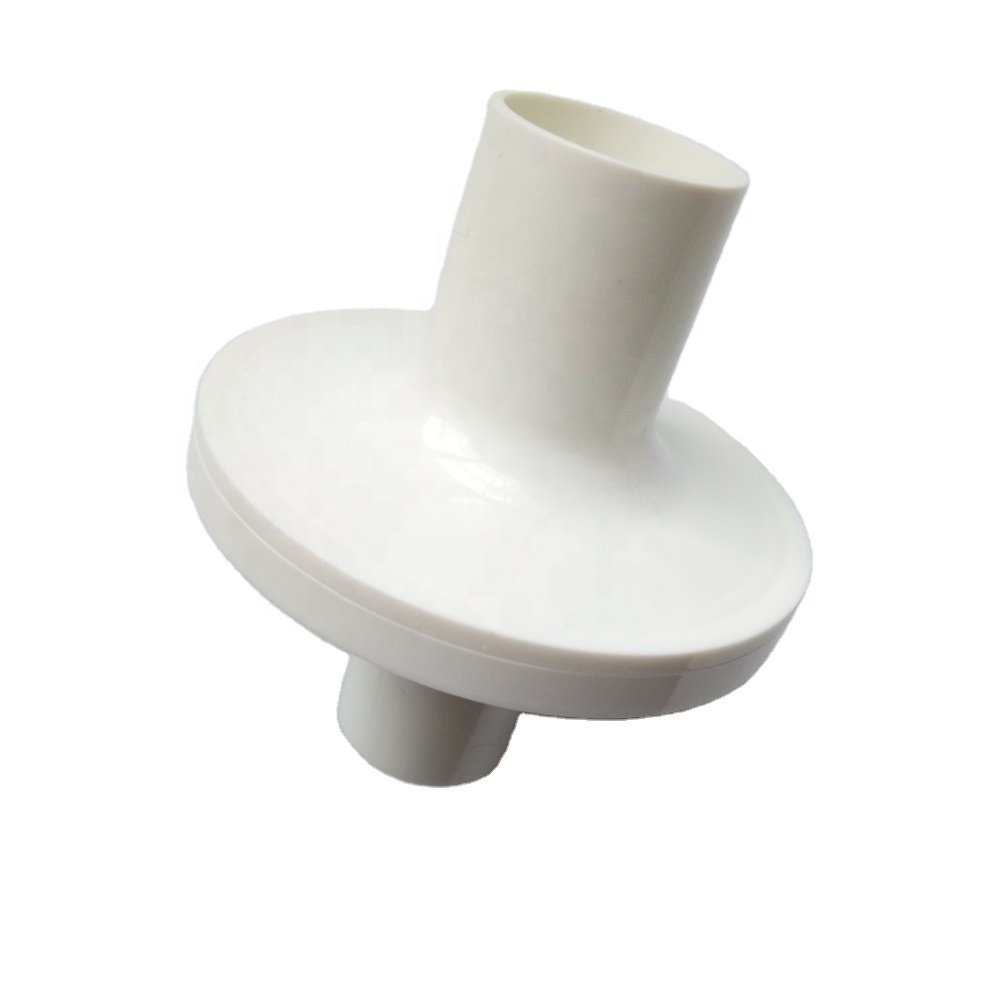 China medical supplies bacterial viral filter with white colour high quality 9cm long ID28mm PP