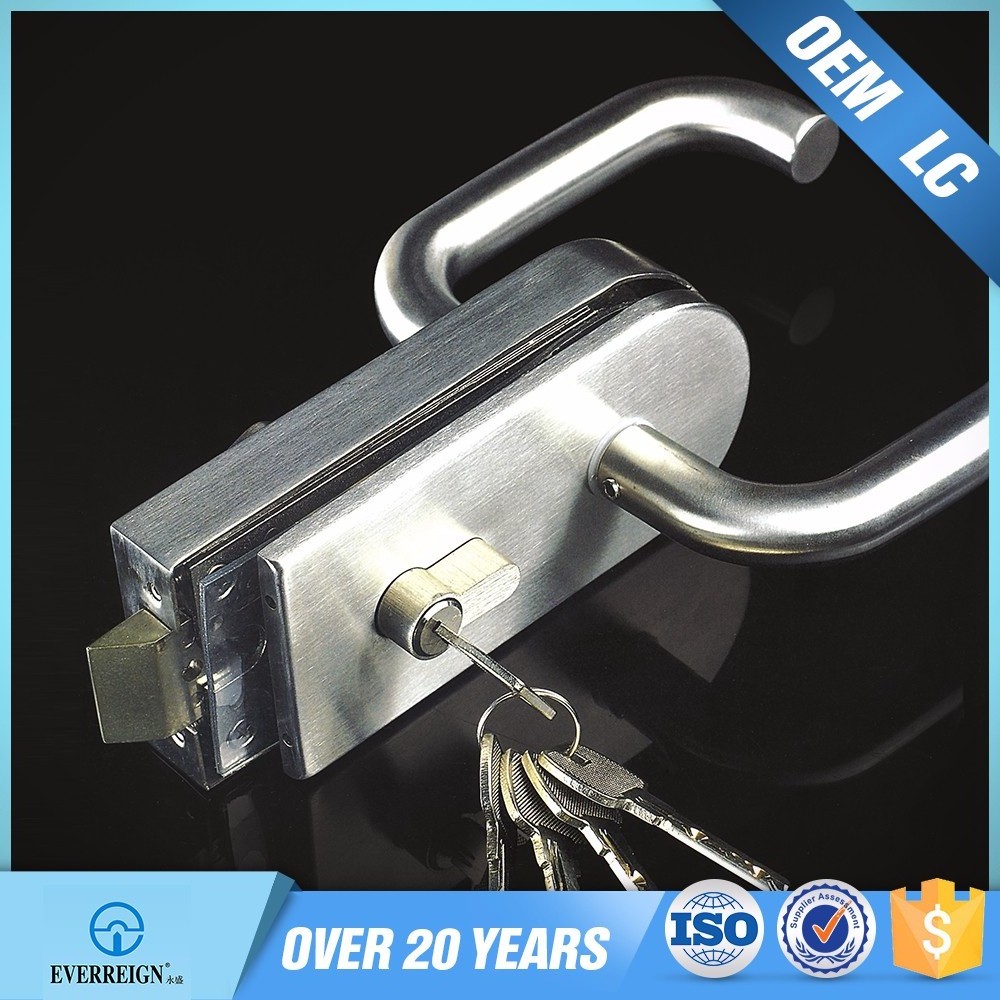 Commercial Glass Shower Room Sliding Door Key Locks with Stainless Steel