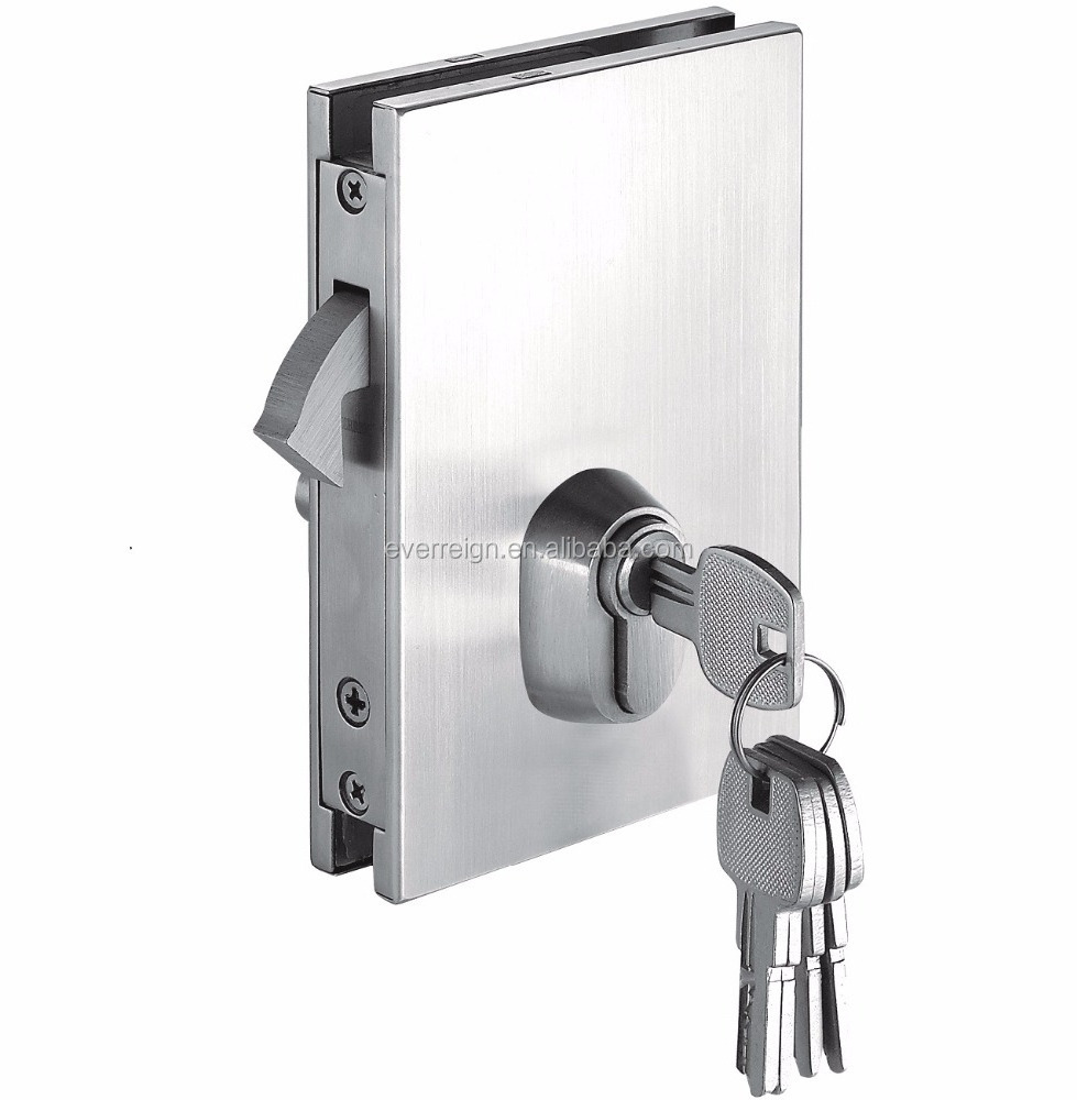 MP16B-S Frameless glass sliding door handle lock