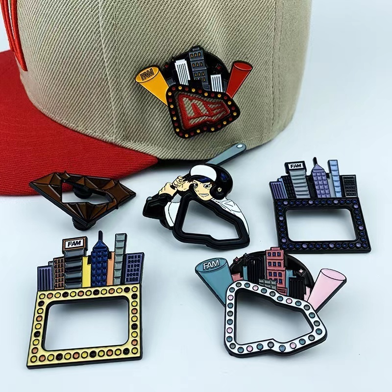 Wholesale metal New Era Hat Pins enamel baseball cap pin antique Mexican club brooch pins stock