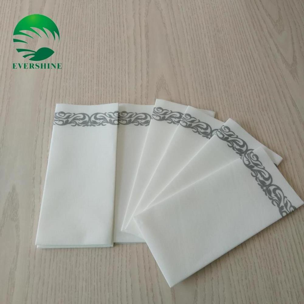 Gold Floral Decorative Disposable Tissue airlaid Paper  Napkins