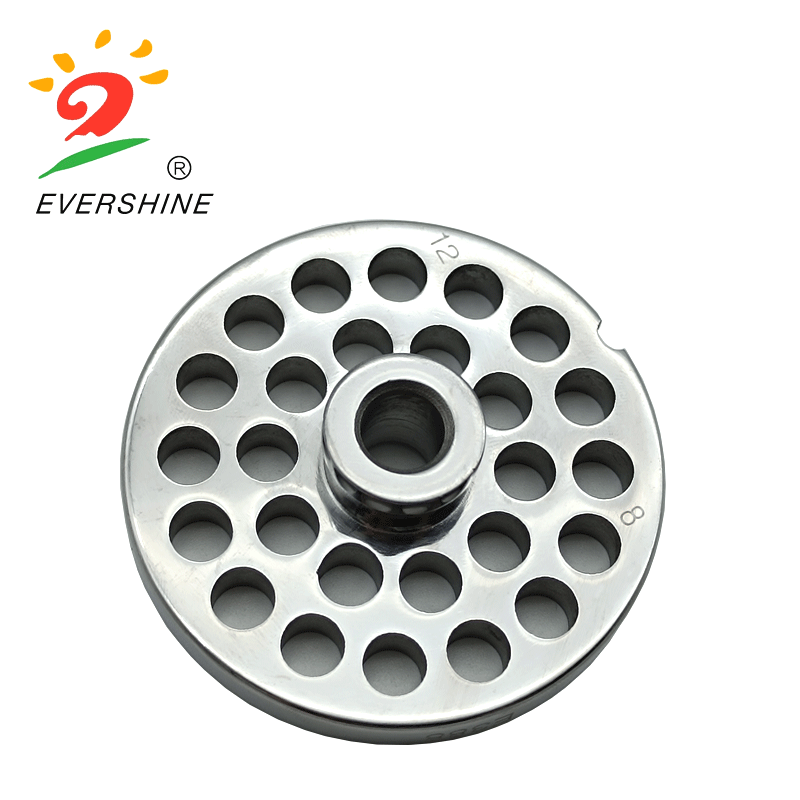 12# Meat Grinder Parts Mincer Spare Parts Stainless Steel Kitchen Meat Cutter Dia 8mm Hole Plate