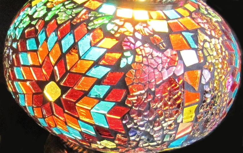 Turkish Chandelier Mosaic Lamp 9 Globe Mosaic Pendant Turkish Ceiling Hanging Light