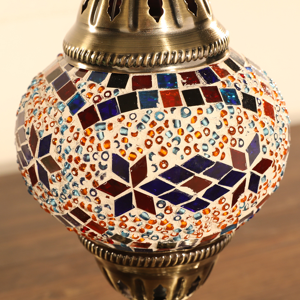 Evershining Impressive Turkish Craft Decorative Glass Mosaic Table Lamp Wholesale YMA400