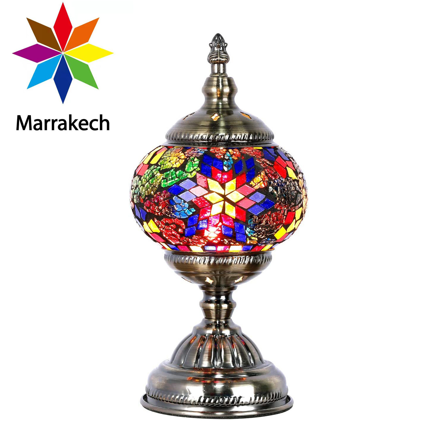 Marrakech Unique Tiffany Style Decor Lamp Stained Glass Moroccan Lantern Lamp Turkish Mosaic Lamp