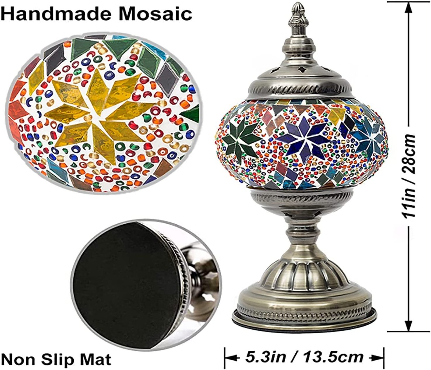 Marrakech Unique Tiffany Style Decor Lamp Stained Glass Moroccan Lantern Lamp Turkish Mosaic Lamp