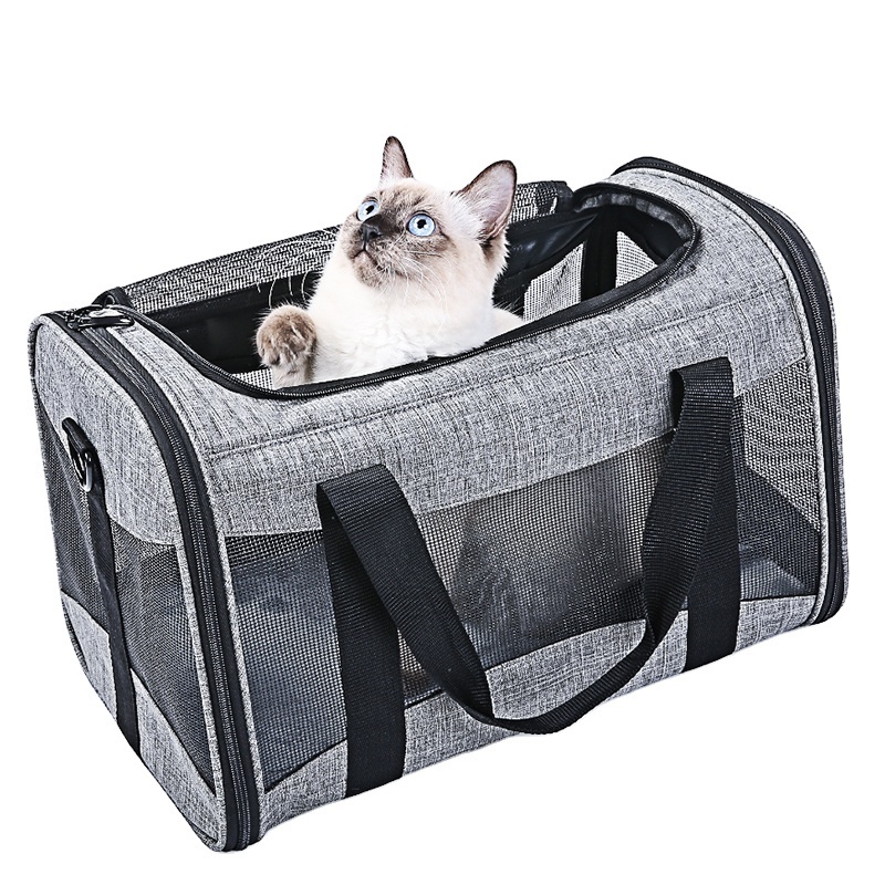 Collapsible Durable Airline Approved Portable for Cats and Small Dogs Soft-Sided Pet Travel Carrier