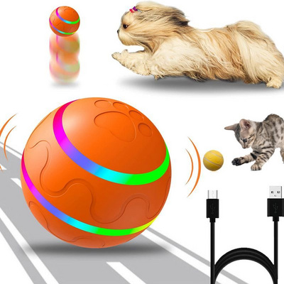 2024 Interactive Movement Dog Toy Remote Control Rolling Ball Pet Cats Dogs Glow YO YO LED Light Up Ball