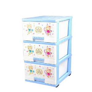 Hot 4 layers plastic environmental colorful baby plastic cabinet  plastic drawer storage box clothing shoes quilt storage