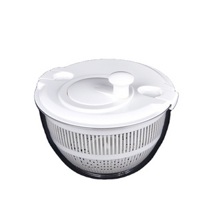 Manual Vegetable and Fruit Washer Dryer Spinner With Handle & Locking Lid Plastic Salad Spinner 2023 Kitchen Utensils