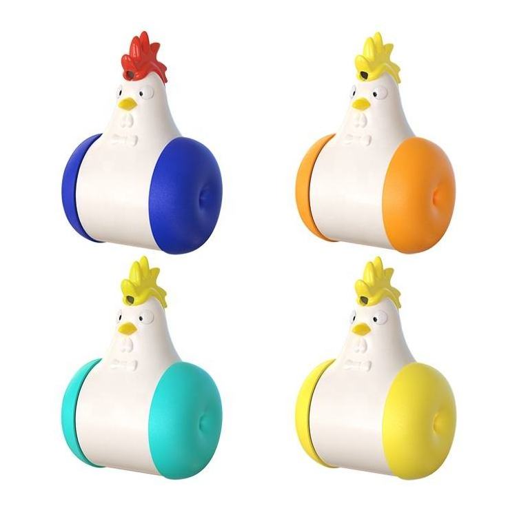 Automatic Rotating Catch Light Training Tumbler Interactive Laser Cat Toy Chicken Shape Cat Laser Pet