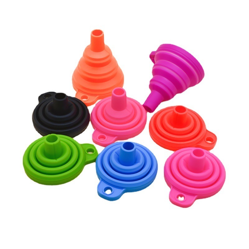 Eversoul Colorful Multi-function BPA Free Food Grade Kitchen Gadgets Tool Utensil Silicone Collapsible Folding Funnel