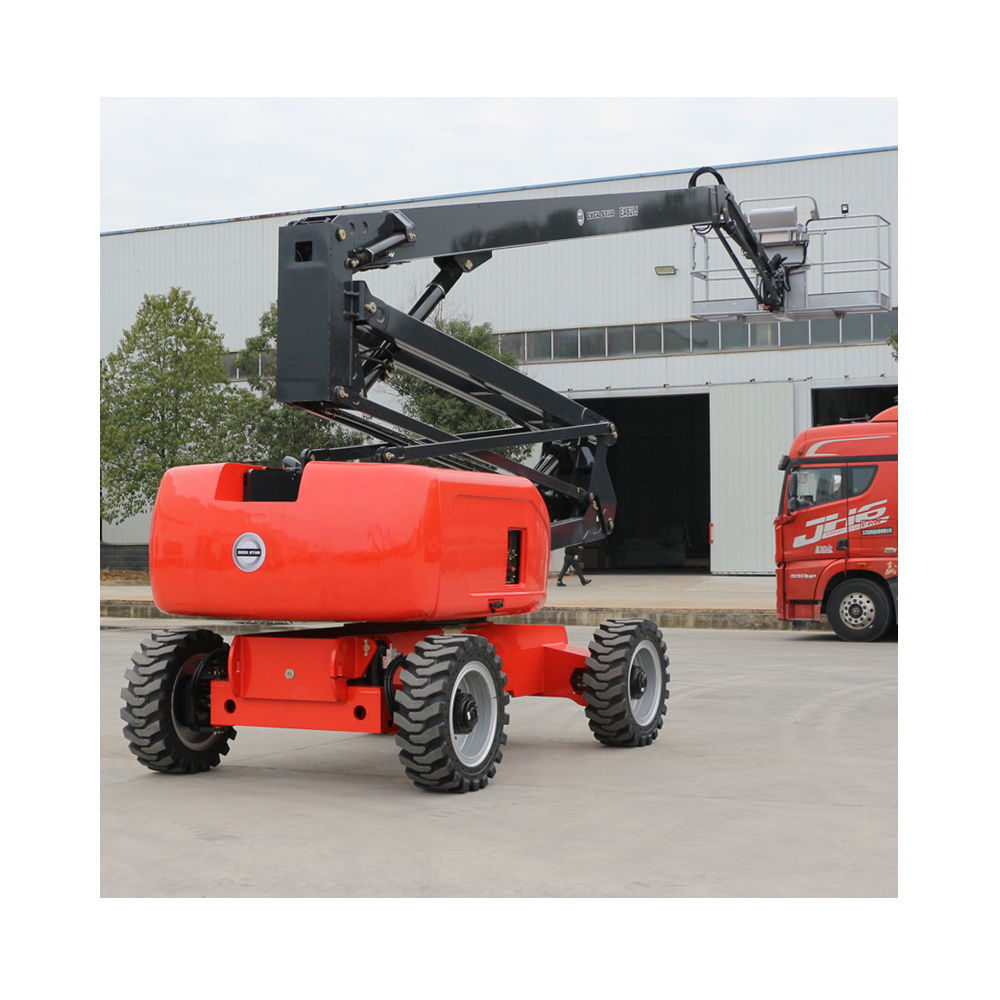 28m Diesel-Powered Solid Tyre for Boom and Scissor Lift Aerial for Boom Lift Tables