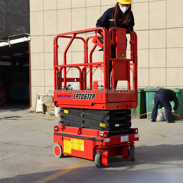 Foldable Lift Propelled Ministructure Electric Self Propelled Scissor Lift Man India