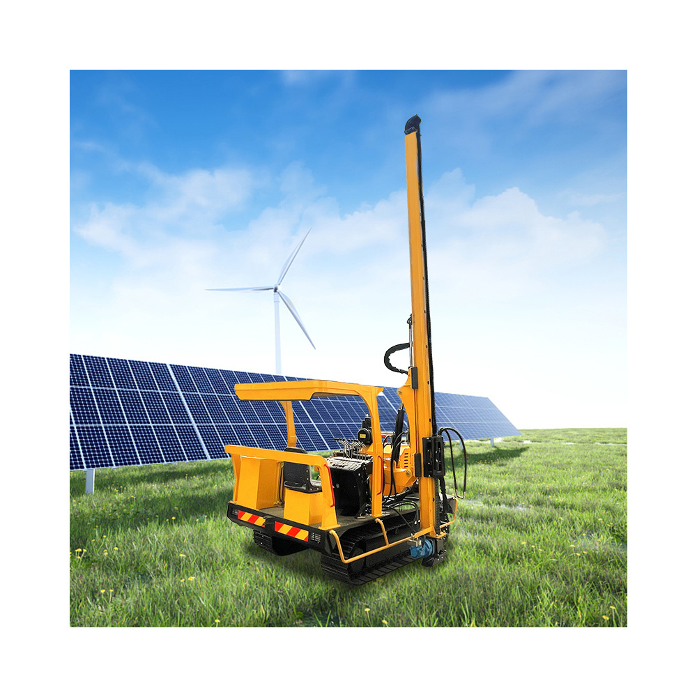 hydraulic drop hammer vibrating solar pile driving machinery