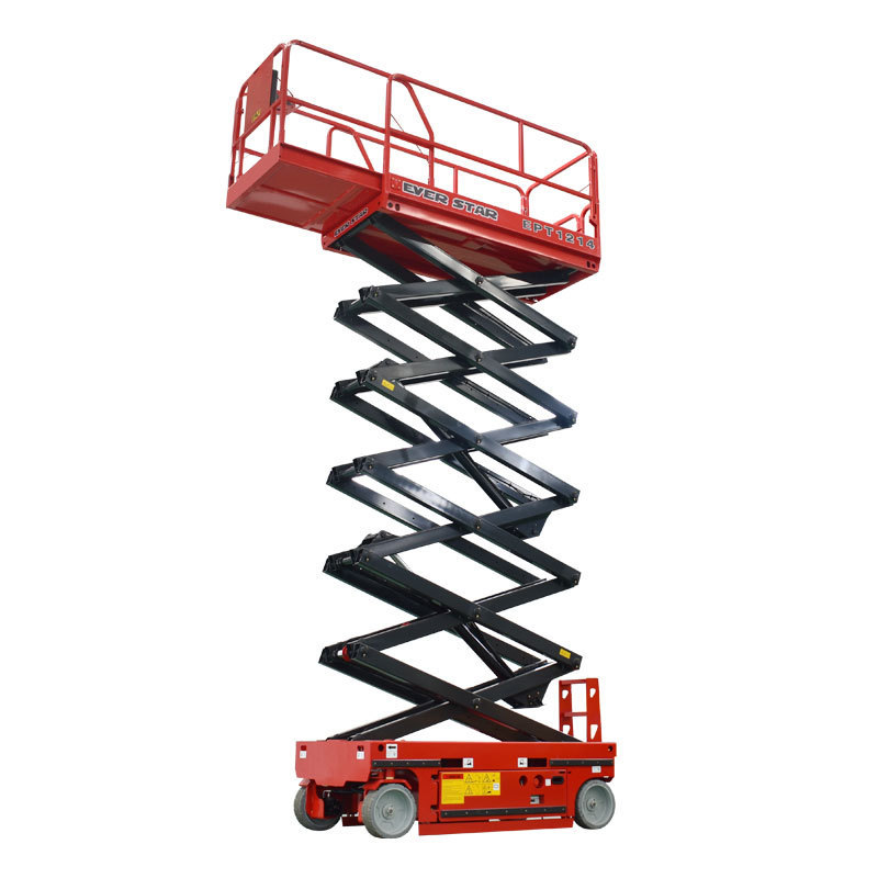 Wheeled 8 m 10 m  Aerial Skylift , Mobile Lifter Scaffolding Electric Hydraulic Scissor Lift