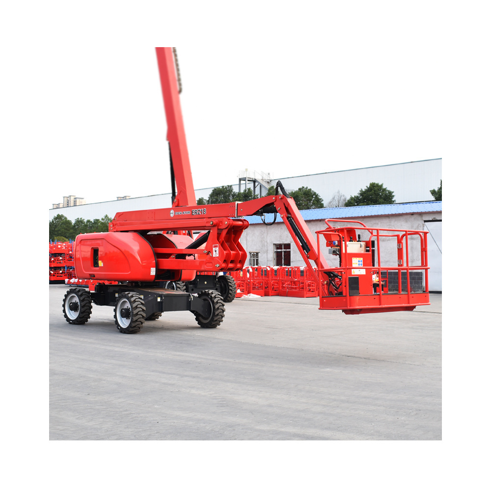 16m 20m Diesel Articulating Boom Lift cherry picker towable boom man lift for sale