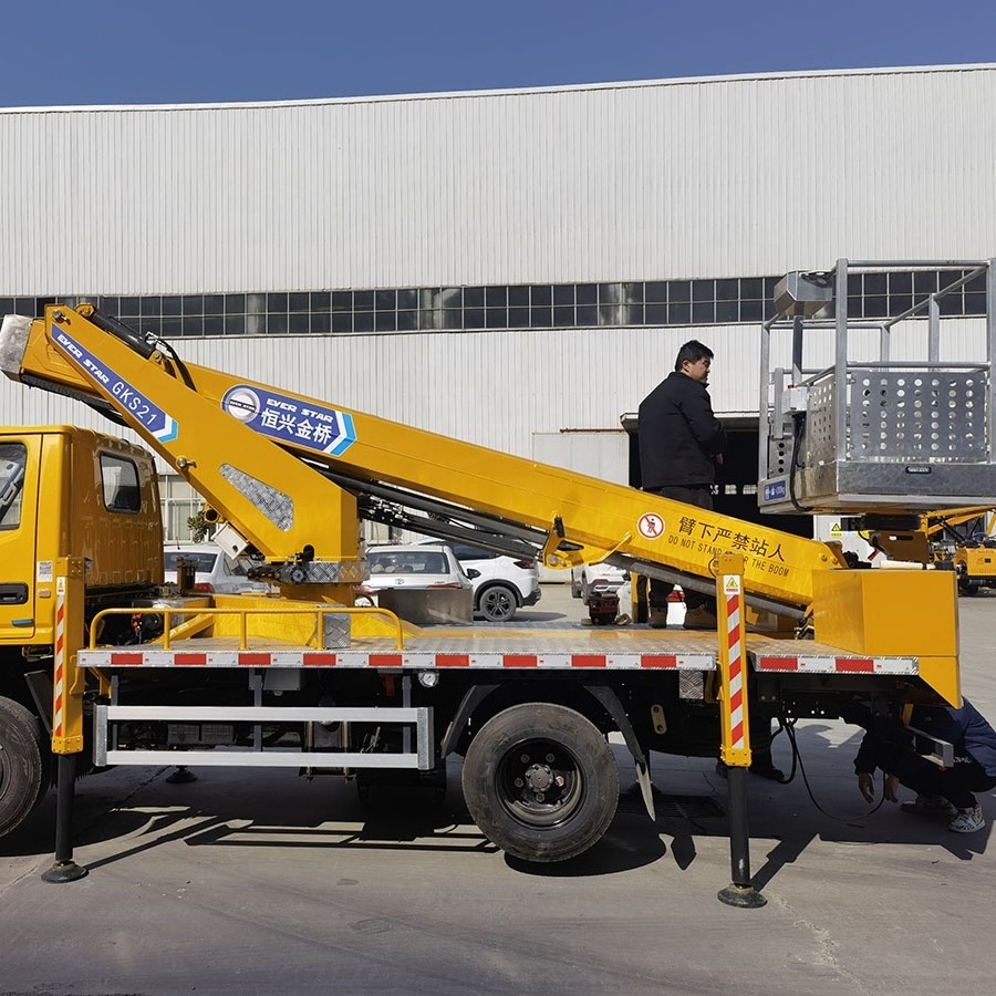 Outdoor Aerial Lift Platform Boom Lift Truck Mounted Cherry Picker Man Lift