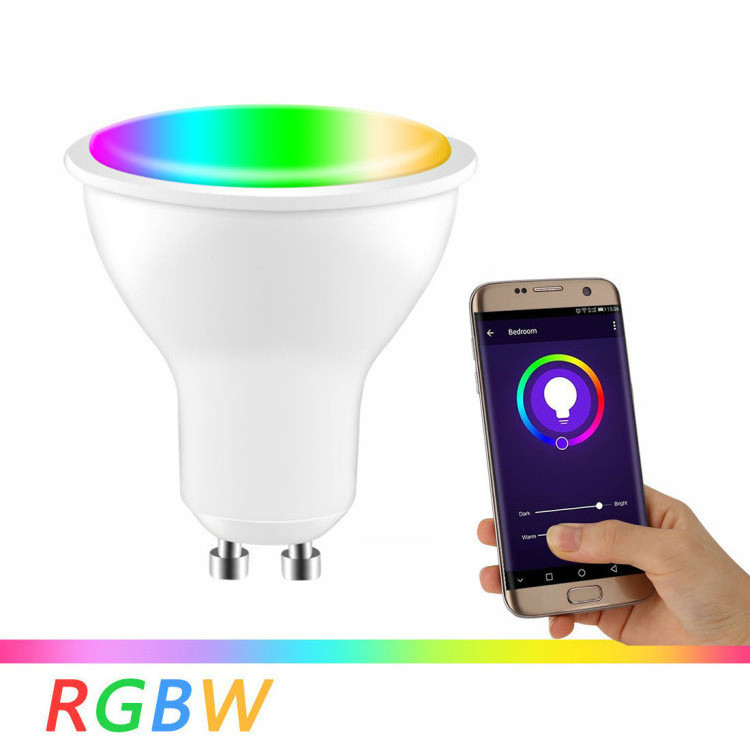 Wireless Smart WiFi LED Bulb Dimmable GU10 3W 5W Apply For Amazon Alexa Google Assistant