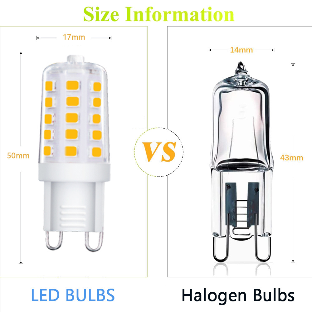 halogen replacement energy saving no strobe no flicker Led bulb wholesale G9 120V small light bulbs