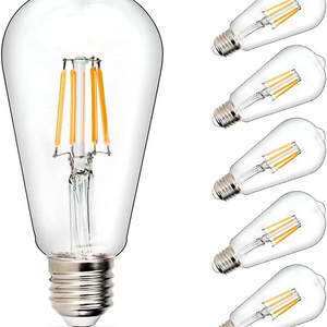 360 Degree 4W 6W 8W 10W 12W High Quality Warm White String Lighting Replacement LED Filament Bulbs Vintage Edison Lamp